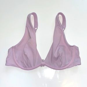 Athleta Violet Mist Bra Cup Plunge Bikini Top